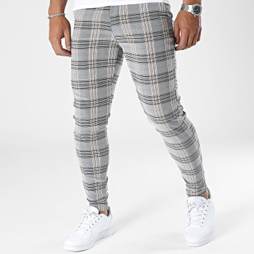  Frilivin - Pantalon A Carreaux Gris