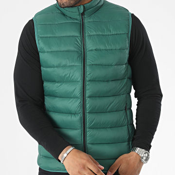 Kymaxx - Cappotto verde senza maniche