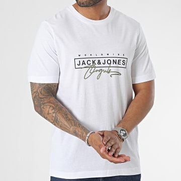  Jack And Jones - Tee Shirt Splash Branding Blanc