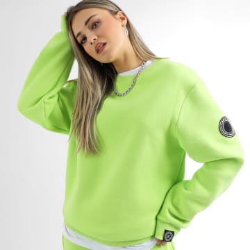  Final Club - Sweat Crewneck Femme Premium 1103 Vert Lime