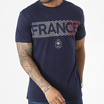  FFF - Tee Shirt France Color Block F22084C Bleu Marine