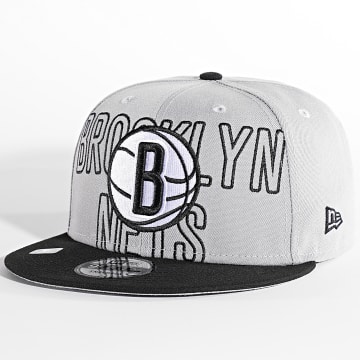 New Era - 9Fifty NBA Draft Brooklyn Nets Gris Negro Snapback Cap