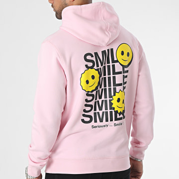 Emoji - Felpa con cappuccio Smile Pink