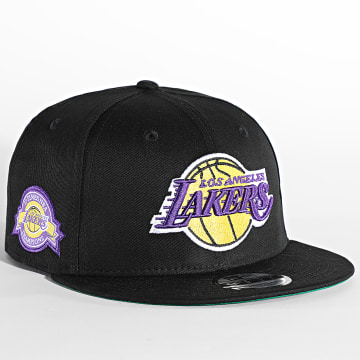  New Era - Casquette Snapback 9Fifty Team Side Patch Los Angeles Lakers Noir