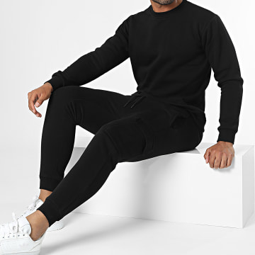  Black Industry - Ensemble Sweat Crewneck Et Pantalon Jogging Noir