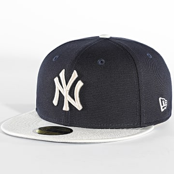 New Era - Cappello Snapback 59Fifty Team Shimmer New York Yankees Navy Blue Beige