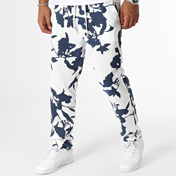 Uniplay - Pantalones azul marino blanco