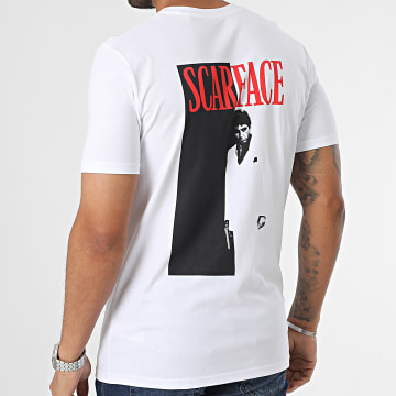  Scarface - Tee Shirt Poster Blanc