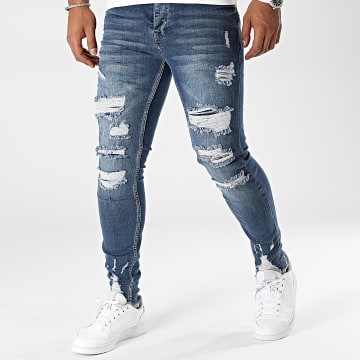 Jean skinny bleu en coton Kaye | 3 Suisses