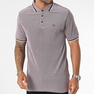Tiffosi - Polo Manches Courtes Theo 5 Slim Violet Chiné