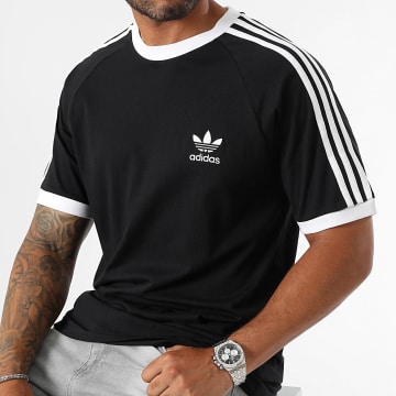 Adidas Originals - T-shirt con 3 strisce IA4845 Nero