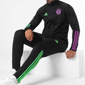 Adidas Sportswear Ensemble De Survetement A Bandes Bayern Munich IB1554 Noir Violet Vert LaBoutiqueOfficielle