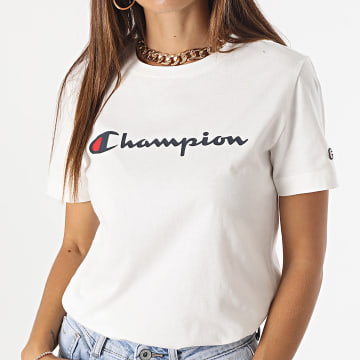 Champion - Tee Shirt Femme 116578 Blanc