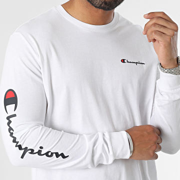 Champion Tee Shirt Manches Longues 219216 Blanc LaBoutiqueOfficielle