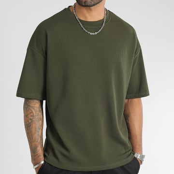 LBO - Textured Camiseta Waffle Grande 0378 Caqui Verde