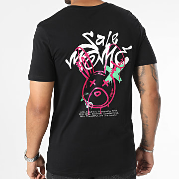 Sale Môme Paris - Camiseta Graffiti Head Rabbit Negra