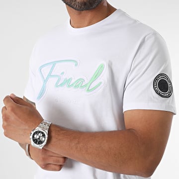 Final Club - Camiseta Bordada Puesta de Sol 1087 Blanca