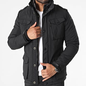 Schott NYC Parka Field Noir LaBoutiqueOfficielle