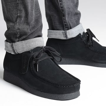 Clarks Wallabee Cup - Stivale In Pelle Nera - Suola In Crepe Di Gomma - 44.5 EU
