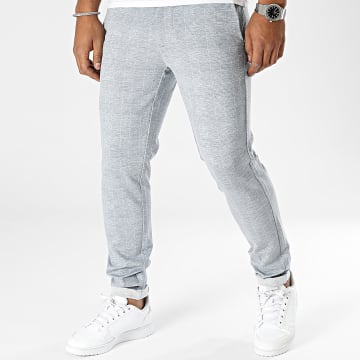  Only And Sons - Pantalon A Carreaux Mark Gris Chiné