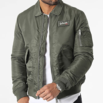 Schott NYC - Veste Bomber 210100 Vert Kaki