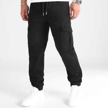LBO - Jogger Pant Relaxed Fit Cargo Jeans 3048 Denim Negro