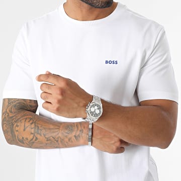 BOSS - Tee Shirt A Bandes Tape 50494529 Blanc