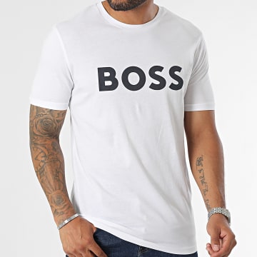 BOSS - Tee Shirt Thinking 50481923 Blanc