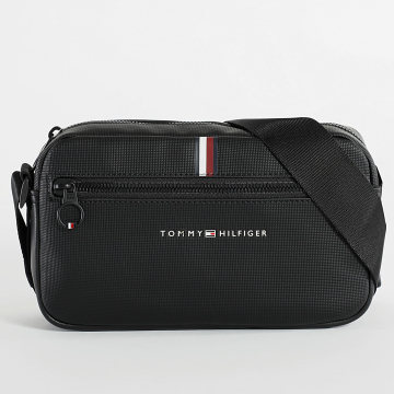 Tommy Hilfiger - Sacoche Essential Piqu?� 1922 Noir - LaBoutiqueOfficielle.com