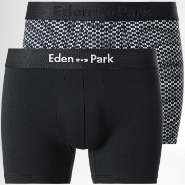Eden Park - Lot De 2 Boxers EP1221H31P2 Bleu Marine