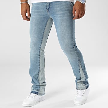 Black Industry - Jeans slim con lavaggio blu
