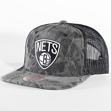 Mitchell and Ness - Burnt Termina Brooklyn Nets Trucker Cap Gris