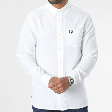  Fred Perry - Chemise Manches Longues Oxford M5516 Blanc