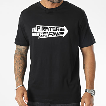  La Piraterie - Tee Shirt Oversize Large Flèche Noir Blanc