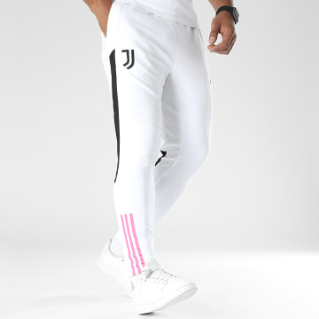 Adidas Sportswear - Juventus HZ5044 Pantalón de chándal blanco de banda estrecha