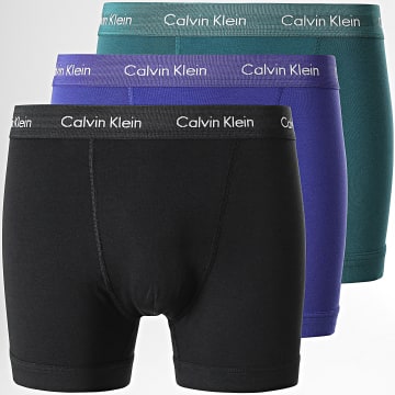  Calvin Klein - Lot De 3 Boxers U2662G Bleu Roi Vert Noir