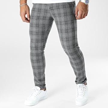 Classic Series - Pantalon A Carreaux Gris