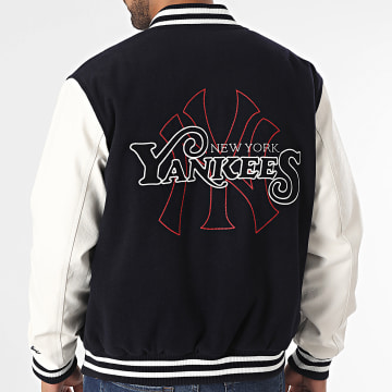New Era - Veste Teddy MLB Lifestyle Varsity New York Yankees 60416308 Bleu Marine Blanc