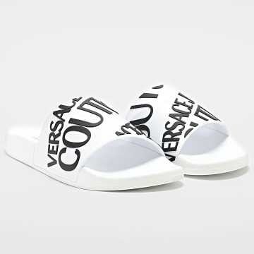 Versace Jeans Couture - Claquettes 75YA3SQ1 Blanc