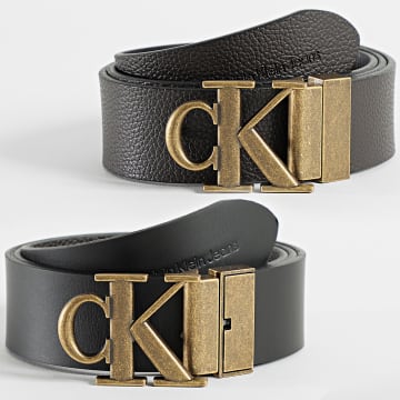 Calvin Klein - Cinturón reversible 1165 Negro Marrón