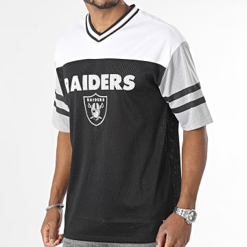 New Era - Tee Shirt NFL Mesh Las Vegas Raiders 60416470 Noir Blanc