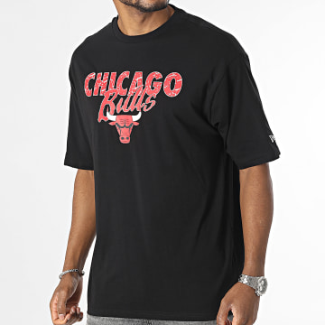 New Era - Camiseta Team Script Chicago Bulls 60416338 Negro