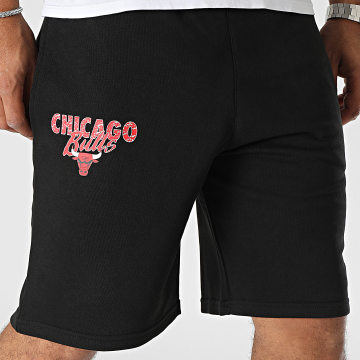 New Era - Pantaloncini da jogging Team Script Chicago Bulls 60416372 Nero
