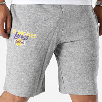 New Era - Pantalon Jogging Los Angeles Lakers Team Script 60416377 Gris Chiné