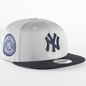  New Era - Casquette Snapback 9Fifty Contrast Side Patch New York Yankees Gris Bleu Marine