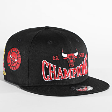 New Era - Snapback Cap 9Fifty Champions Patch Chicago Bulls Negro