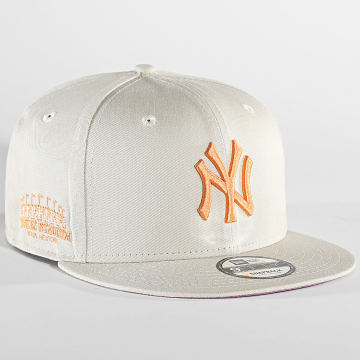 New Era - Casquette Snapback 9Fifty Side Patch New York Yankees Beige