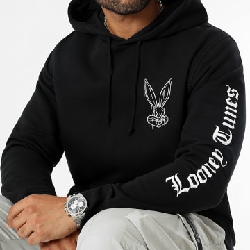 Looney Tunes - Sweat Capuche Angry Bugs Bunny Noir Blanc