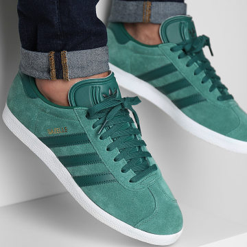 Adidas Originals - Zapatillas Gazelle IG4986 Tech Forest Collegiate Verde Calzado Blanco