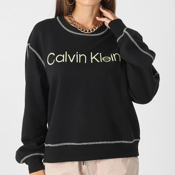 Calvin Klein - Felpa girocollo da donna QS7012E Nero
